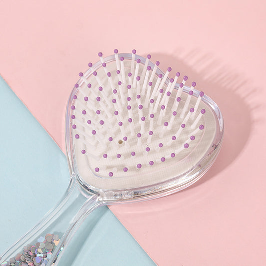 Detangling Hair Brush - Pink Heart - Twisty Locks  - Kids and Women Hair Accessories, Fashion Clothing and Jewellery India