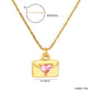 Heart Envelope 18K Gold-Plated Necklace
