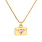 Heart Envelope 18K Gold-Plated Necklace