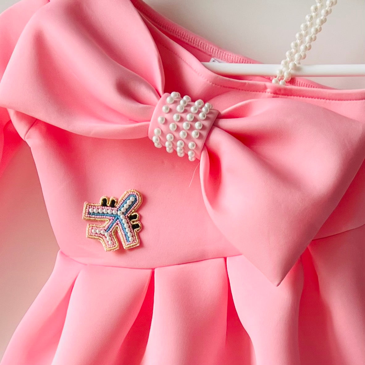 Mini Pilot Bow Birthday Dress - Twisty Locks  - Kids and Women Hair Accessories, Fashion Clothing and Jewellery India