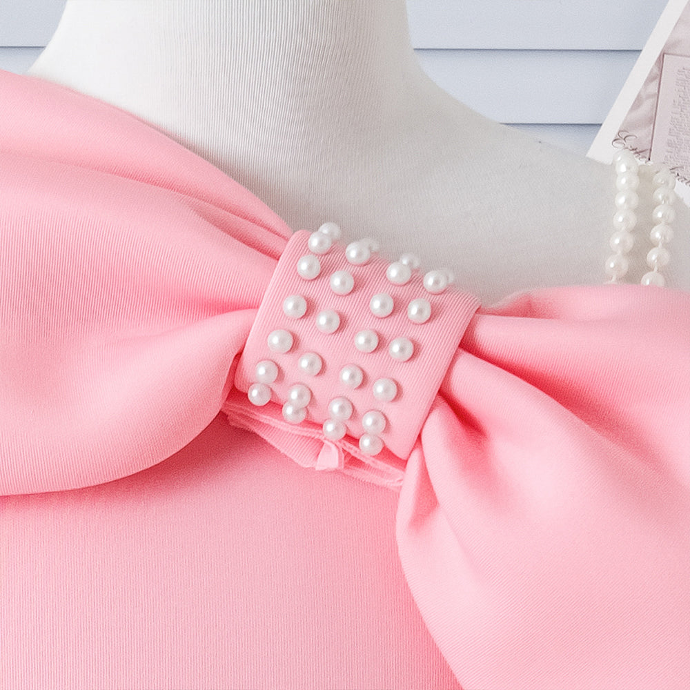 Blush Bow Birthday Dress