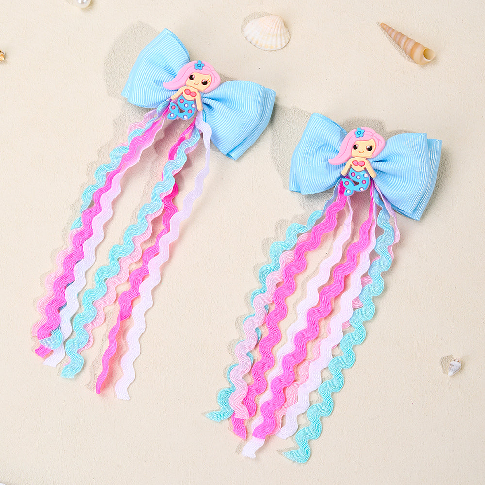 Mermaid Magic Hair Bow Set of 2
