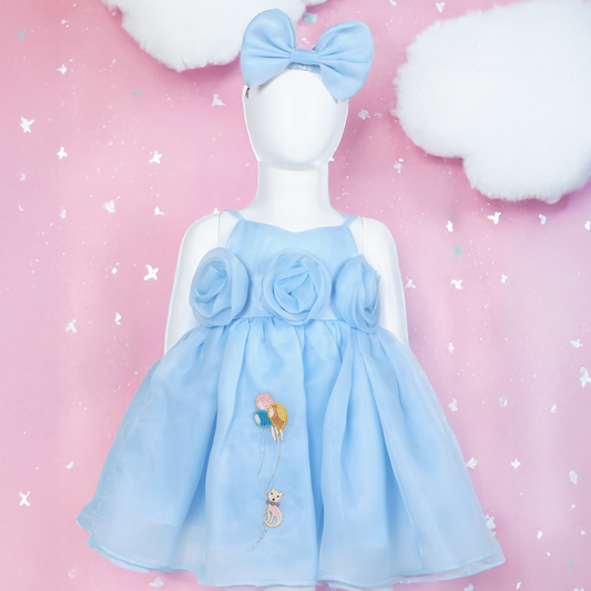Catrina – Balloon Cat Dress - Twisty Locks  - Kids and Women Hair Accessories, Fashion Clothing and Jewellery India