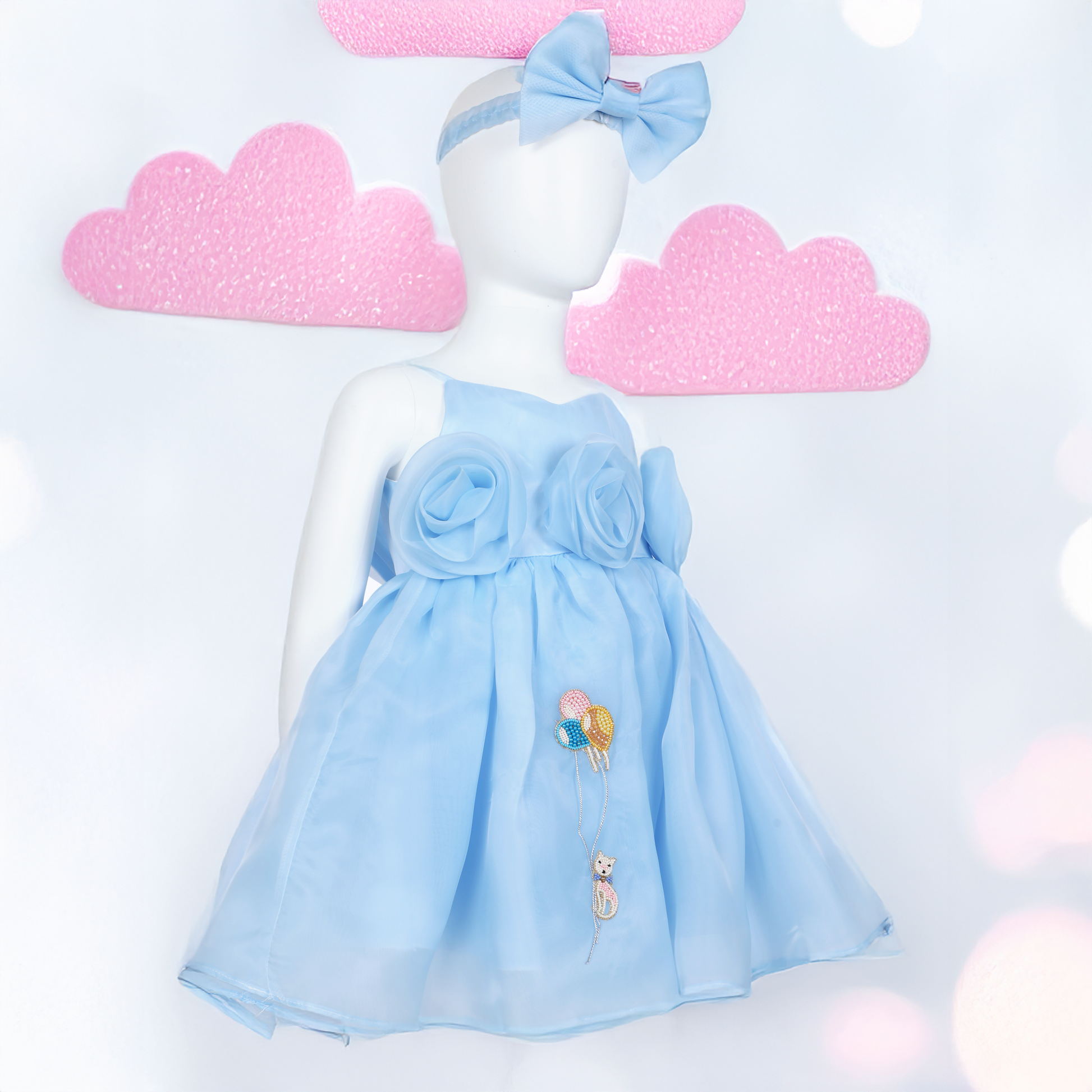Catrina – Balloon Cat Dress - Twisty Locks  - Kids and Women Hair Accessories, Fashion Clothing and Jewellery India