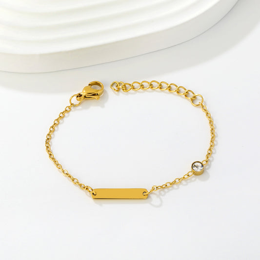 Solitaire Customised bracelet – main product shot on white by Twisty Locks