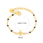 Gold Airplane Nazariya 18K Gold Plated Children's Bracelet