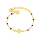 Gold Airplane Nazariya 18K Gold Plated Children's Bracelet