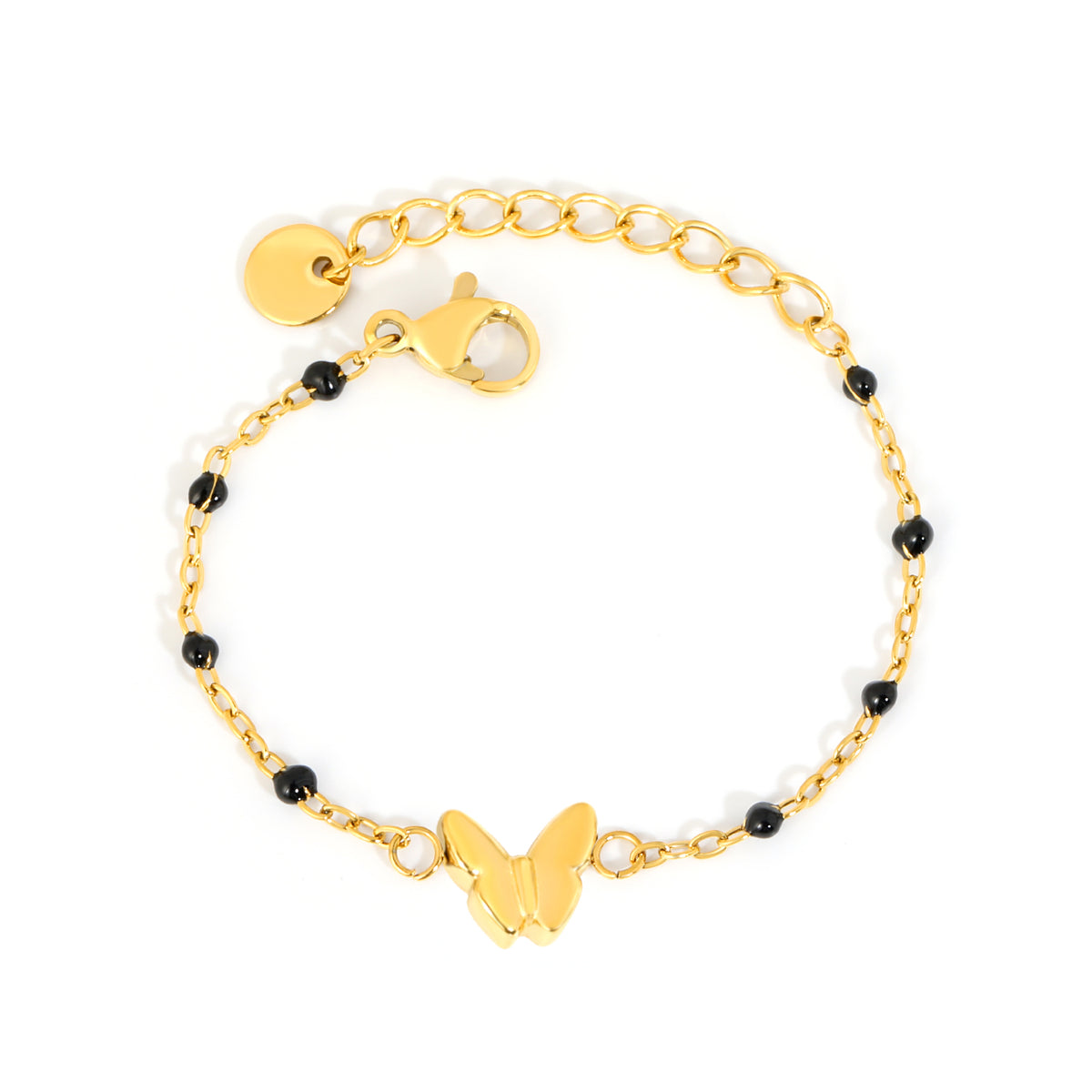 Gold Butterfly Nazariya 18K Gold Plated Children's Bracelet