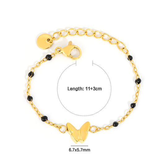 Gold Butterfly Nazariya 18K Gold Plated Children's Bracelet