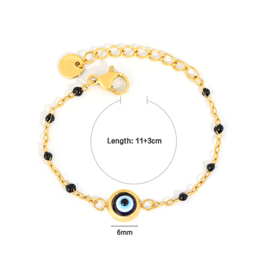 Evil Eye Nazariya 18K Gold Plated Children's Bracelet