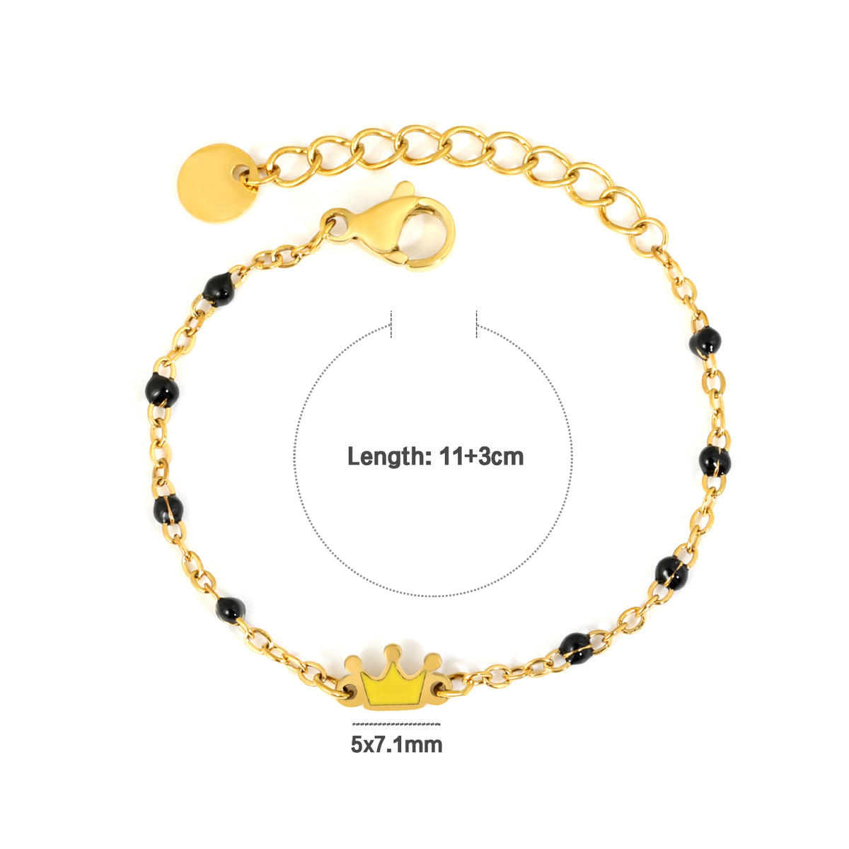 Yellow Crown Nazariya 18K Gold Plated Children's Bracelet