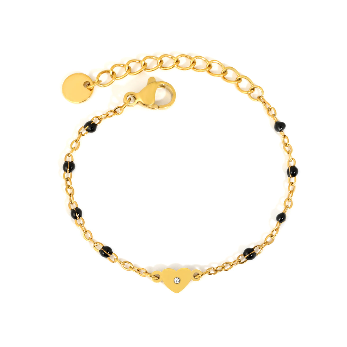 Sparkle Heart Nazariya 18K Gold Plated Children's Bracelet