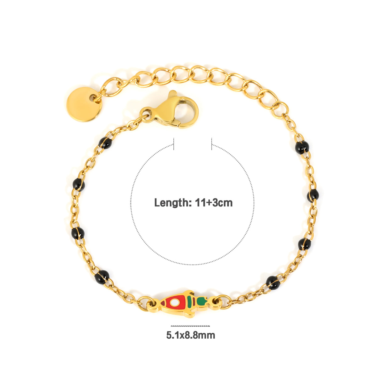 Rocket Nazariya 18K Gold Plated Children's Bracelet