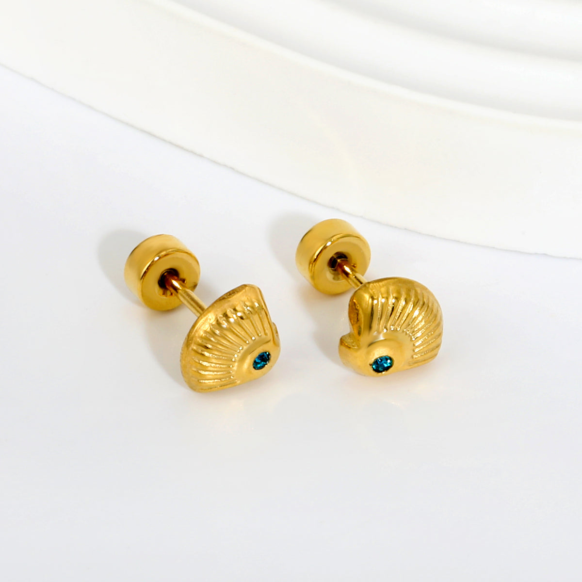 SeaShell 18K Gold Plated Children's Earrings