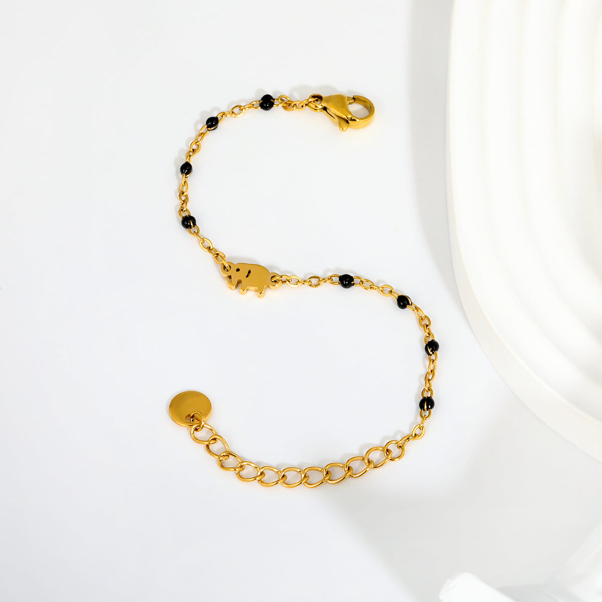 Gold Elephant Nazariya 18K Gold Plated Children's Bracelet