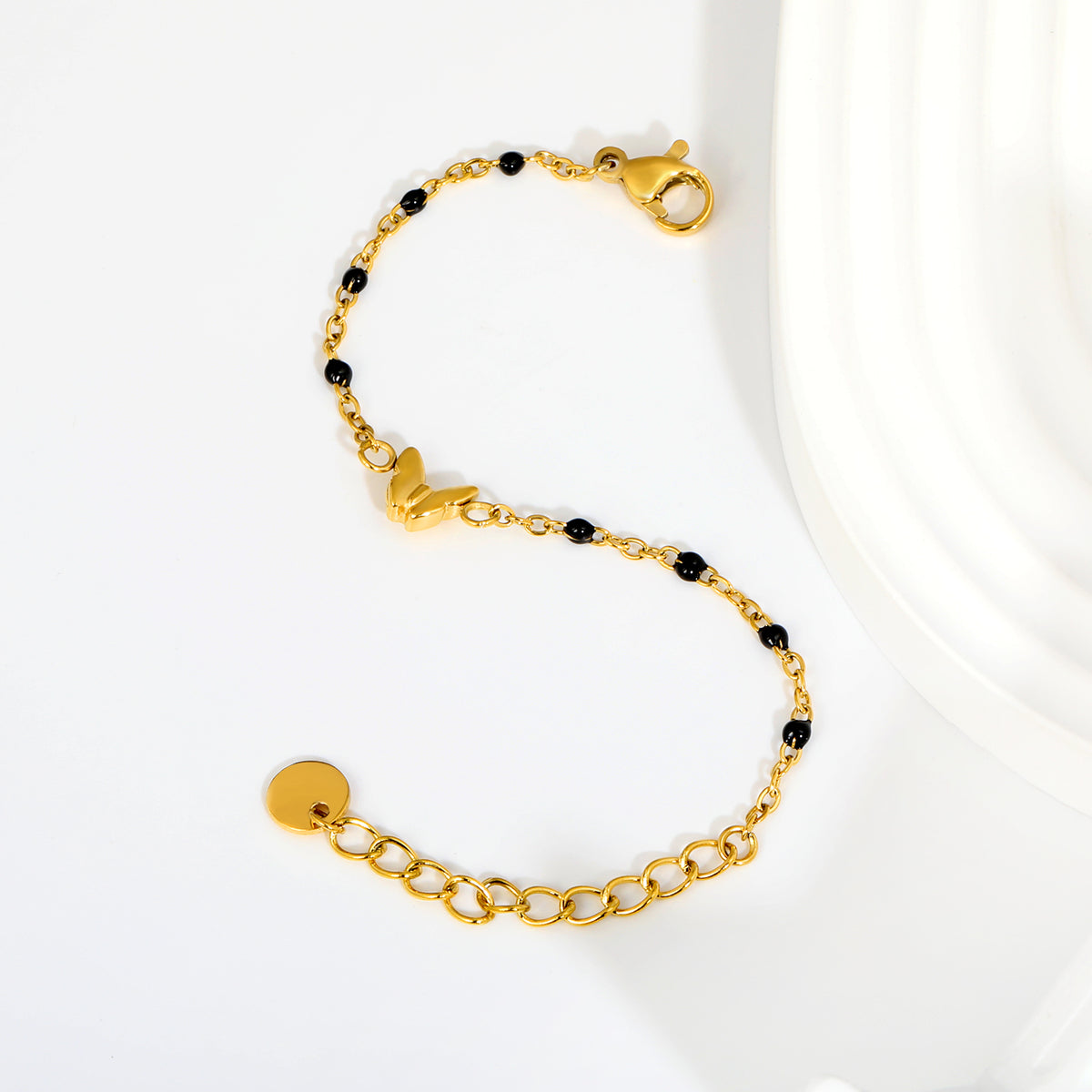 Gold Butterfly Nazariya 18K Gold Plated Children's Bracelet