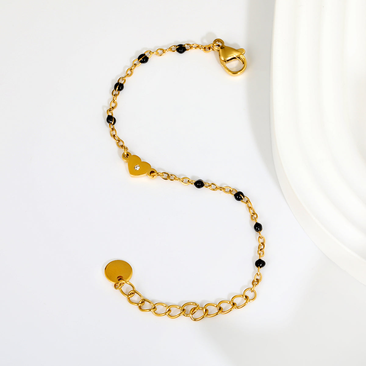 Sparkle Heart Nazariya 18K Gold Plated Children's Bracelet