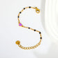 Lavender Heart Nazariya 18K Gold Plated Children's Bracelet