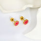 Sweetheart 18K Gold Plated Children's Earrings