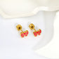 Love Bow 18K Gold Plated Children's Earrings
