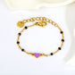 Lavender Heart Nazariya 18K Gold Plated Children's Bracelet