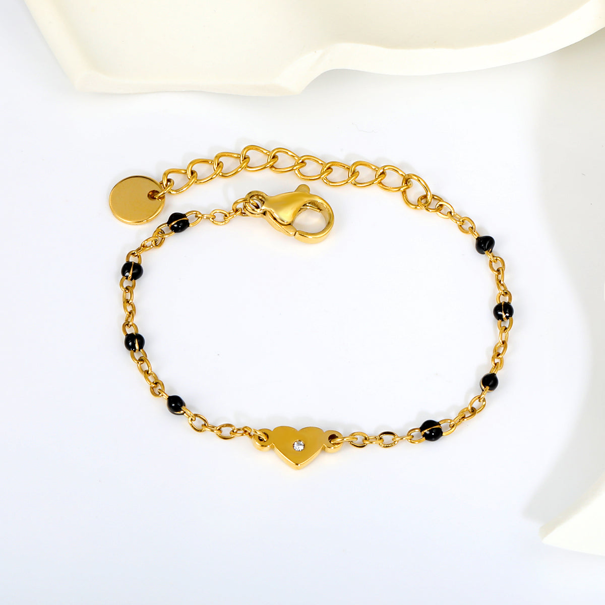 Sparkle Heart Nazariya 18K Gold Plated Children's Bracelet