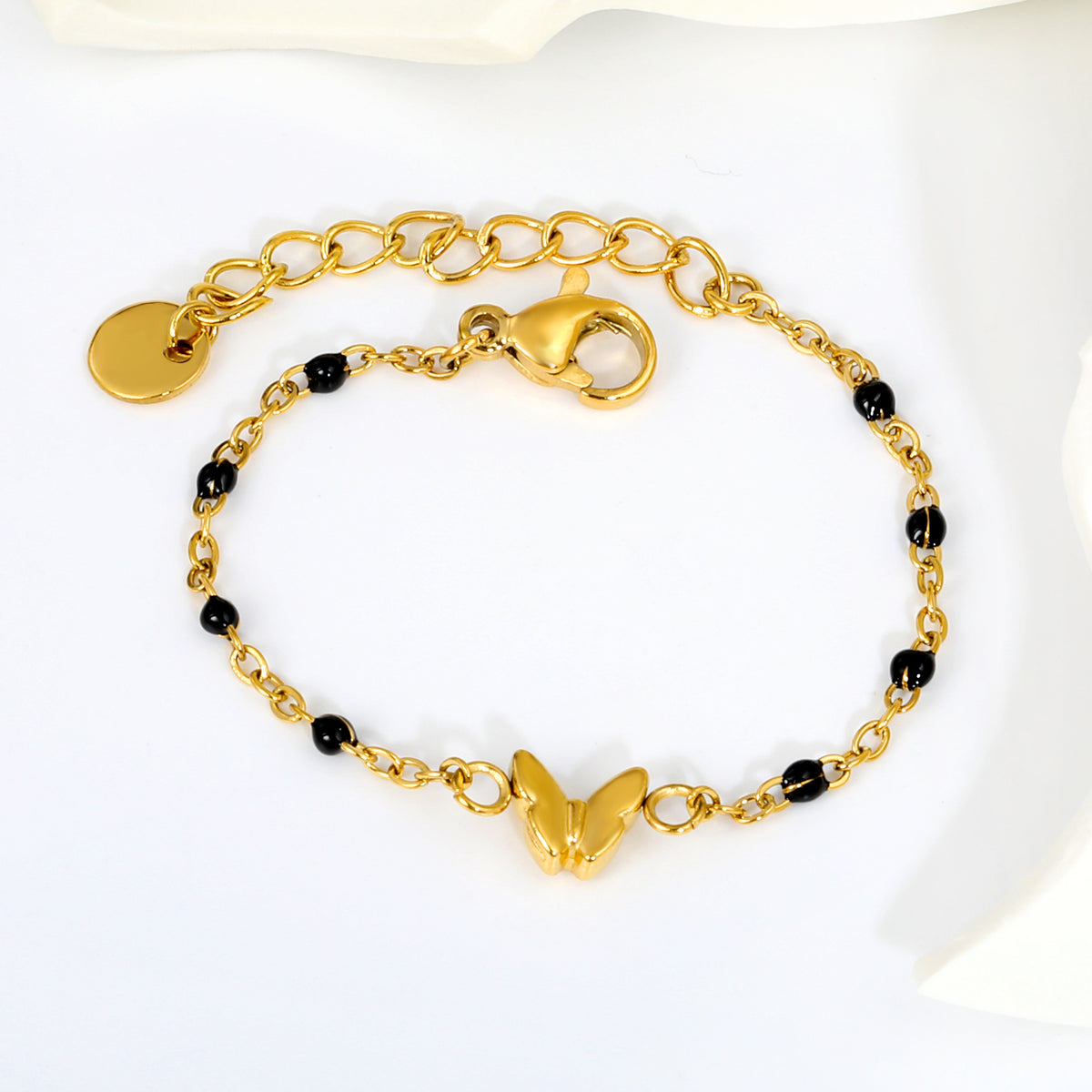 Gold Butterfly Nazariya 18K Gold Plated Children's Bracelet