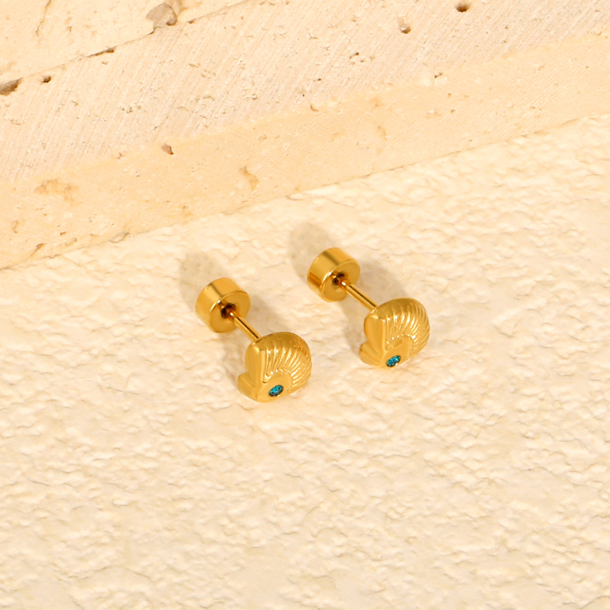 SeaShell 18K Gold Plated Children's Earrings