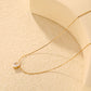 Pear CZ Solitaire 18K Gold-Plated Necklace