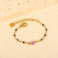 Lavender Heart Nazariya 18K Gold Plated Children's Bracelet