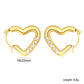 Heart Hoop Pearl 18K Gold-Plated Earrings