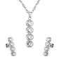 Crystal Stack Drop Jewellery Set (3 Pcs)