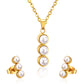 Triple Pearl Stack 18K Gold-Plated Jewellery Set (3 Pcs)