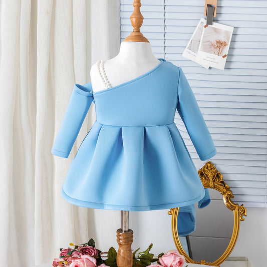 Sky Bow Birthday Dress