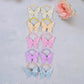 Sparkle Butterfly Hair Ties Set of 10