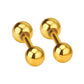 Classic Gold Ball 18K Gold Plated Children's Earrings