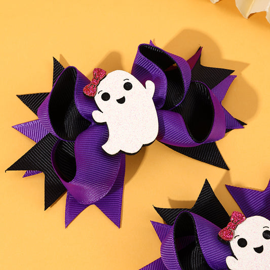 Spooky Cute Ghost Hair Bow - Set of 2