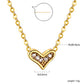 Sparkling Heart 18K Gold Plated Children's Necklace