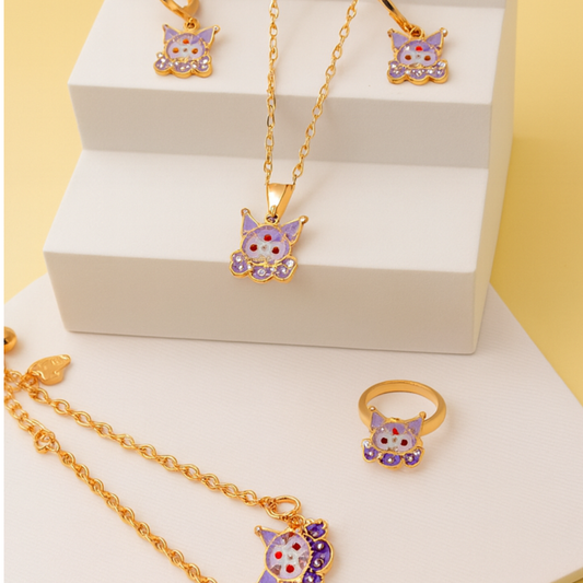 Kuromi Jewellery Set