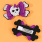 Sparkly Skull Halloween Hair Bow - Set of 2