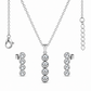 Crystal Stack Drop Jewellery Set (3 Pcs)