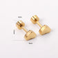Hearts 18K Gold Plated Children's Earrings - Twisty Locks  - Kids and Women Hair Accessories, Fashion Clothing and Jewellery India