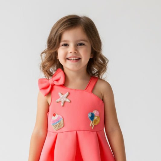 Sweet Treats Bow Dress - Twisty Locks  - Kids and Women Hair Accessories, Fashion Clothing and Jewellery India
