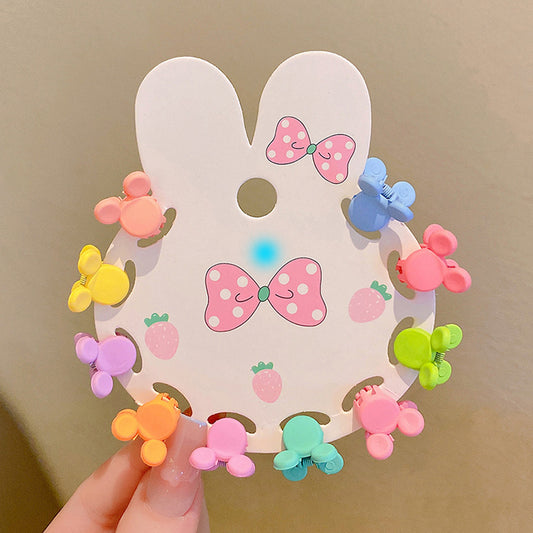 Assorted 30 Pastel Mini Claw Clips - Stars, Crowns & Mouse - Twisty Locks  - Kids and Women Hair Accessories, Fashion Clothing and Jewellery India