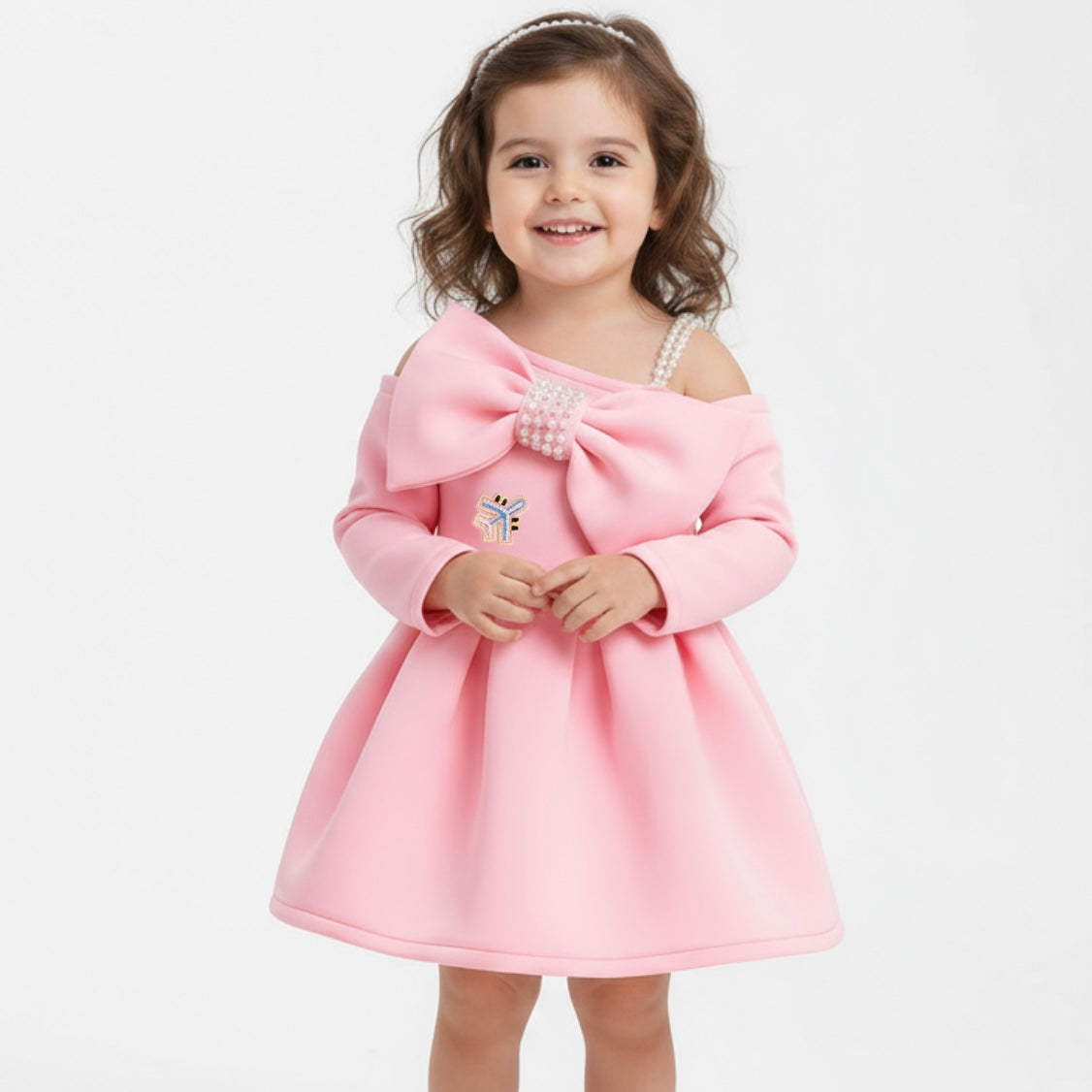 Mini Pilot Bow Birthday Dress - Twisty Locks  - Kids and Women Hair Accessories, Fashion Clothing and Jewellery India