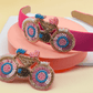Bicycle Embroidered Hair Clip - Twisty Locks  - Kids and Women Hair Accessories, Fashion Clothing and Jewellery India