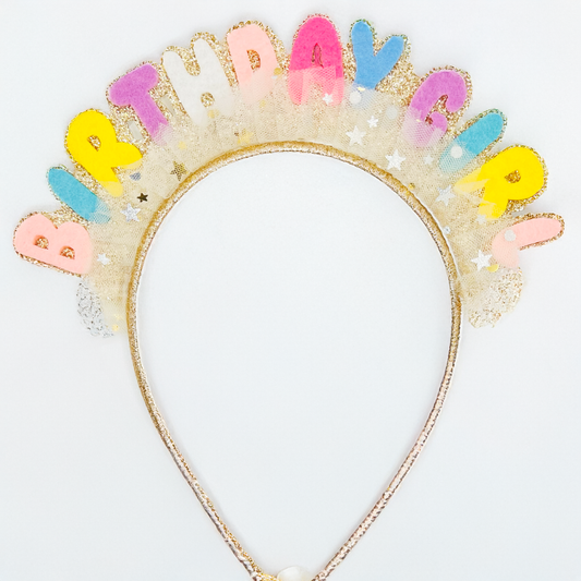 Birthday Girl Hairband - Twisty Locks  - Kids Hair Accessories India