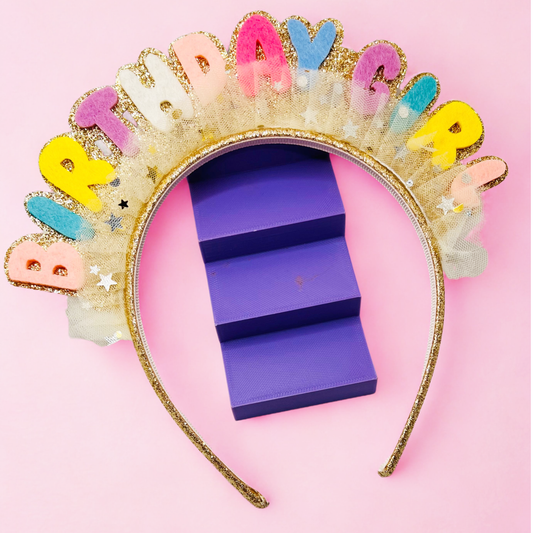 Birthday Girl Hairband - Twisty Locks  - Kids Hair Accessories India