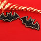 Black Bat Embroidered Hair Clips - Twisty Locks  - Kids and Women Hair Accessories, Fashion Clothing and Jewellery India