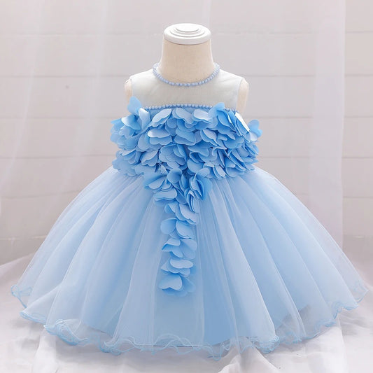 Bluebell Bloom 3D Petal Tulle Dress - Twisty Locks  - Kids and Women Hair Accessories, Fashion Clothing and Jewellery India